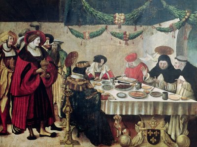 St. Thomas von Aquin (1214-74) und Ludwig IX. (1215-70) von Niklaus Manuel